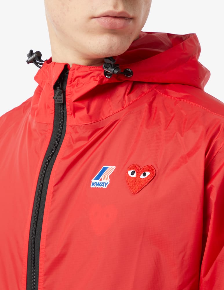 rinascente Comme des Garçons Play Felpa con cappuccio k-way x play