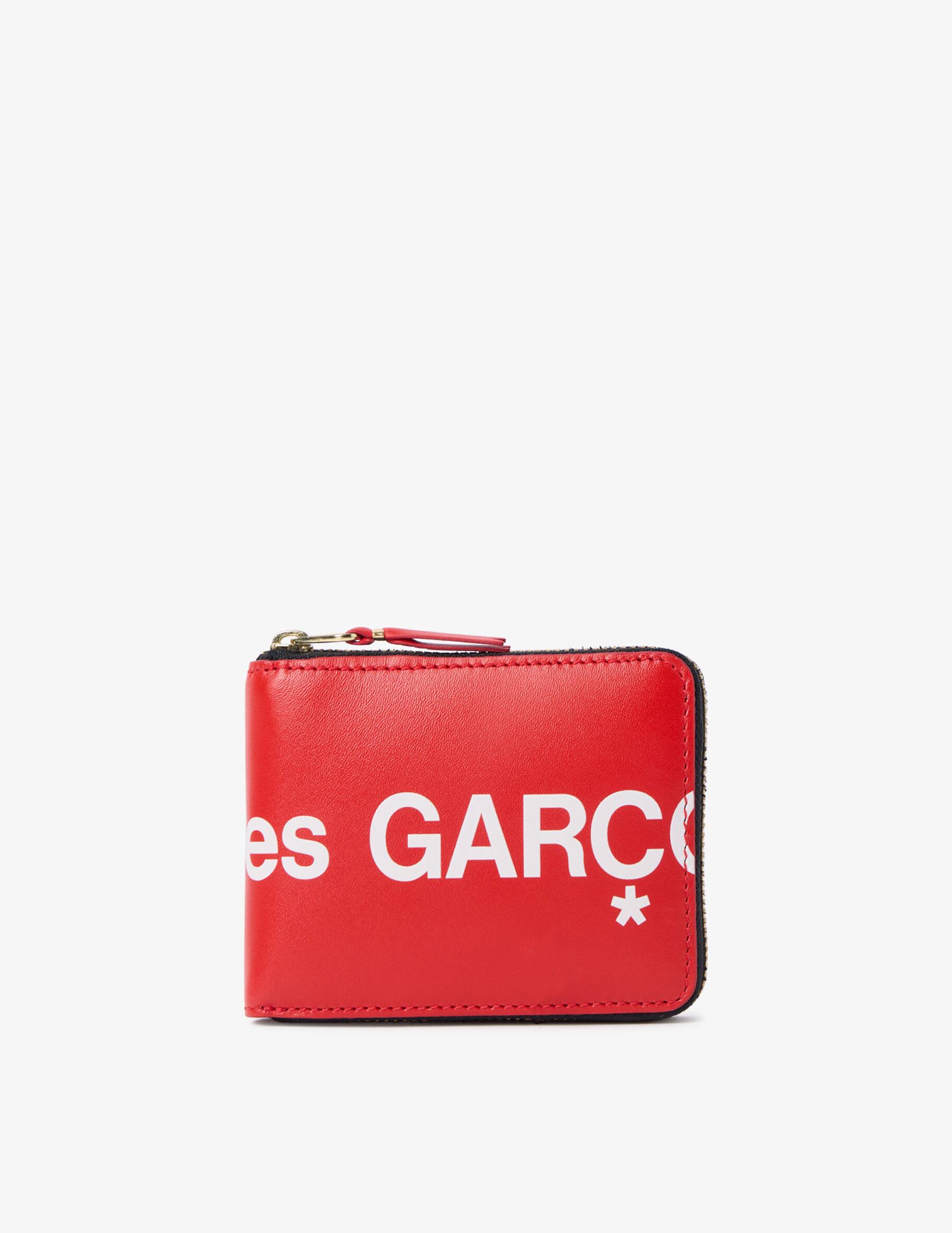 Portafoglio Comme Des Garcons In Pelle Testurizzata Beige - Lusso Unisex Con Cerniera
