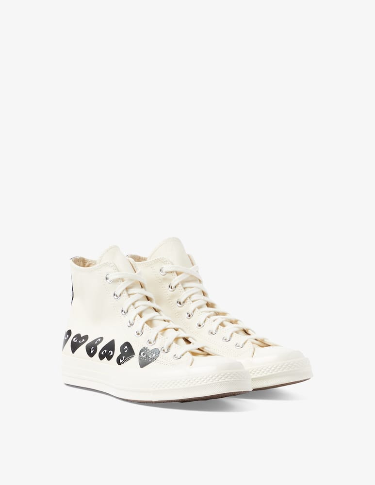 rinascente Comme des Garçons Play Sneakers multi heart ct70 hi top shoes