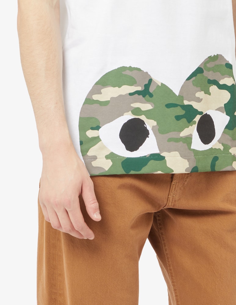 Comme des Garçons Play T-shirt heart down military - picture 4 Comme des Garçons Play T-shirt heart down military - picture 4