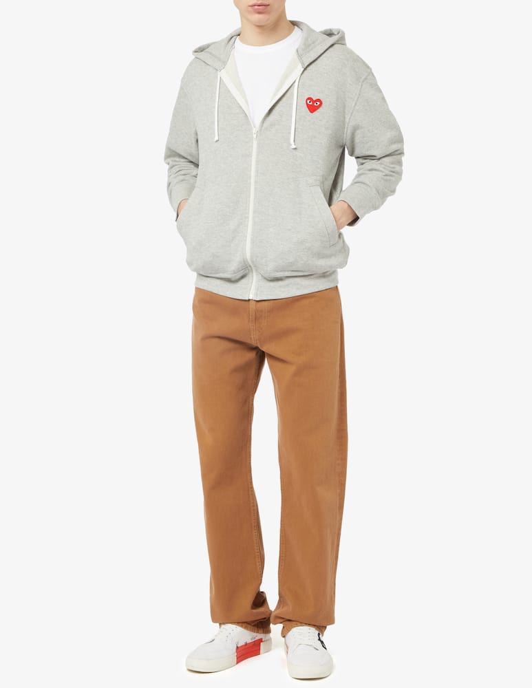 rinascente Comme des Garçons Play Felpa con cappuccio cuori retro