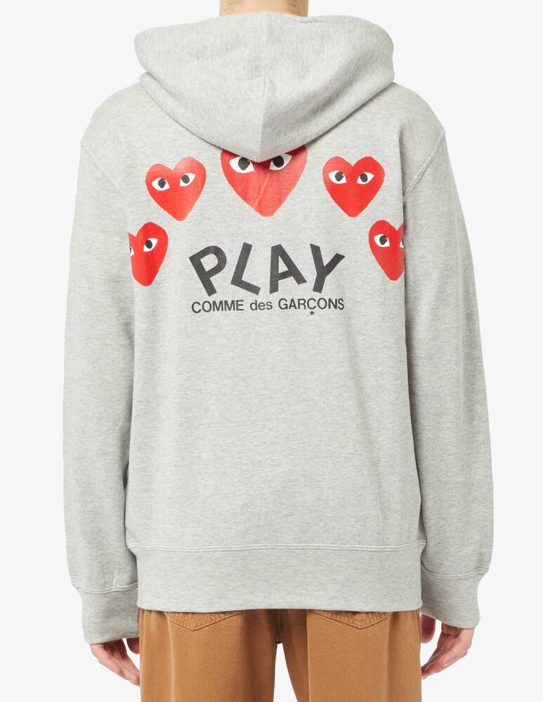 Comme des Garçons Play Zipped hoodie back heart - picture 3 Comme des Garçons Play Zipped hoodie back heart - picture 3