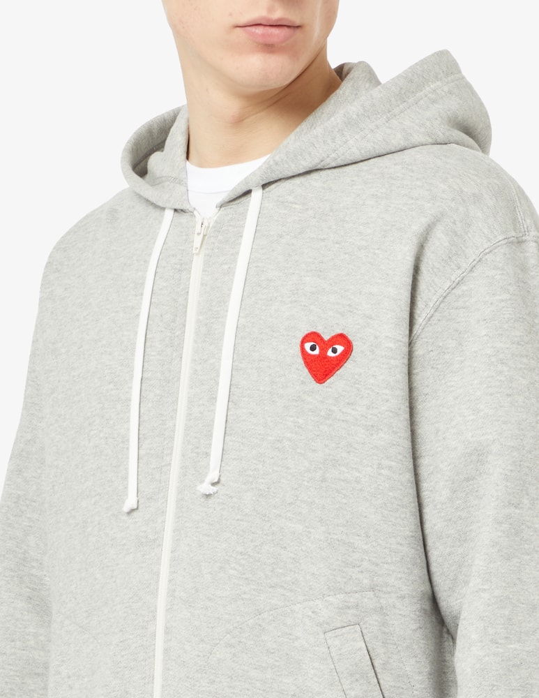 rinascente Comme des Garçons Play Felpa con cappuccio cuori retro