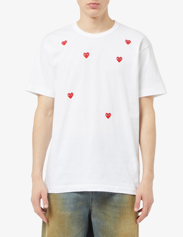 Comme des Garçons Play Maglietta multi-cuoricini - immagine 1 Comme des Garçons Play Maglietta multi-cuoricini - immagine 1