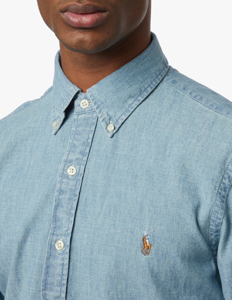 Polo Ralph Lauren Camicia chambray slim - immagine 4 Polo Ralph Lauren Camicia chambray slim - immagine 4