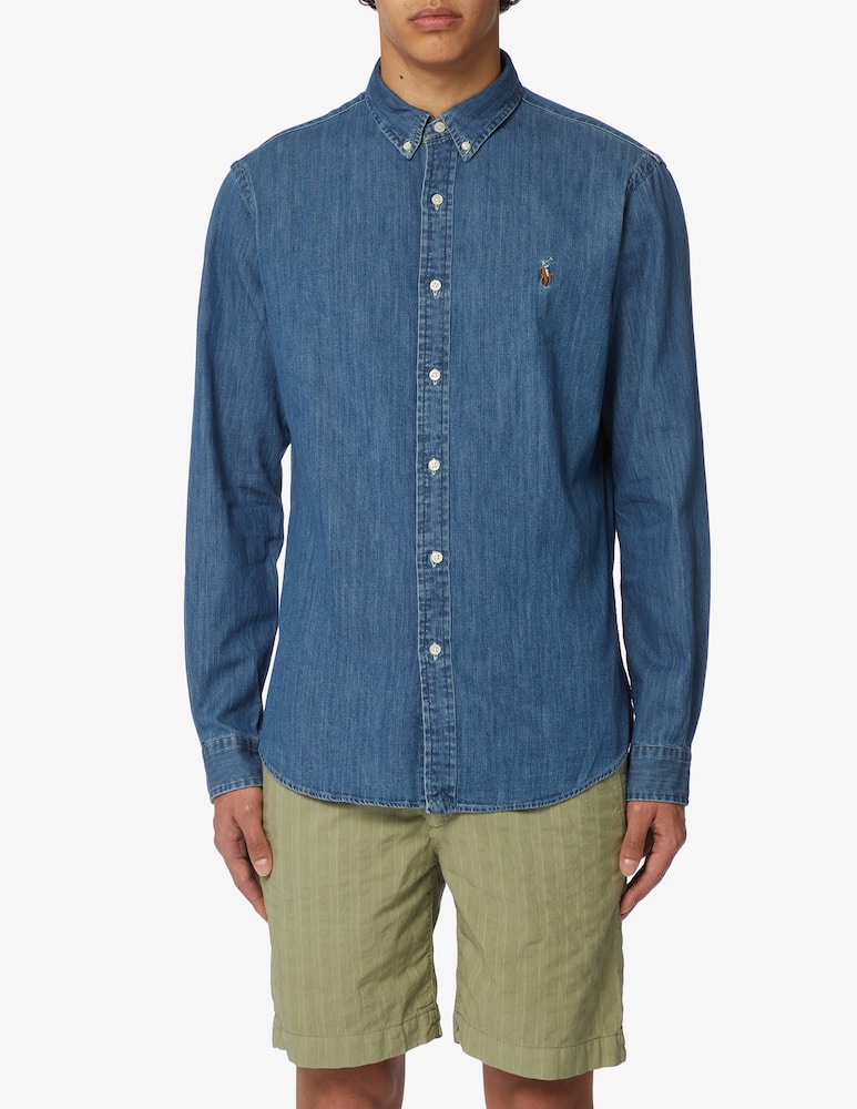 Polo Ralph Lauren Camicia manica lunga slim denim - immagine 1 Polo Ralph Lauren Camicia manica lunga slim denim - immagine 1
