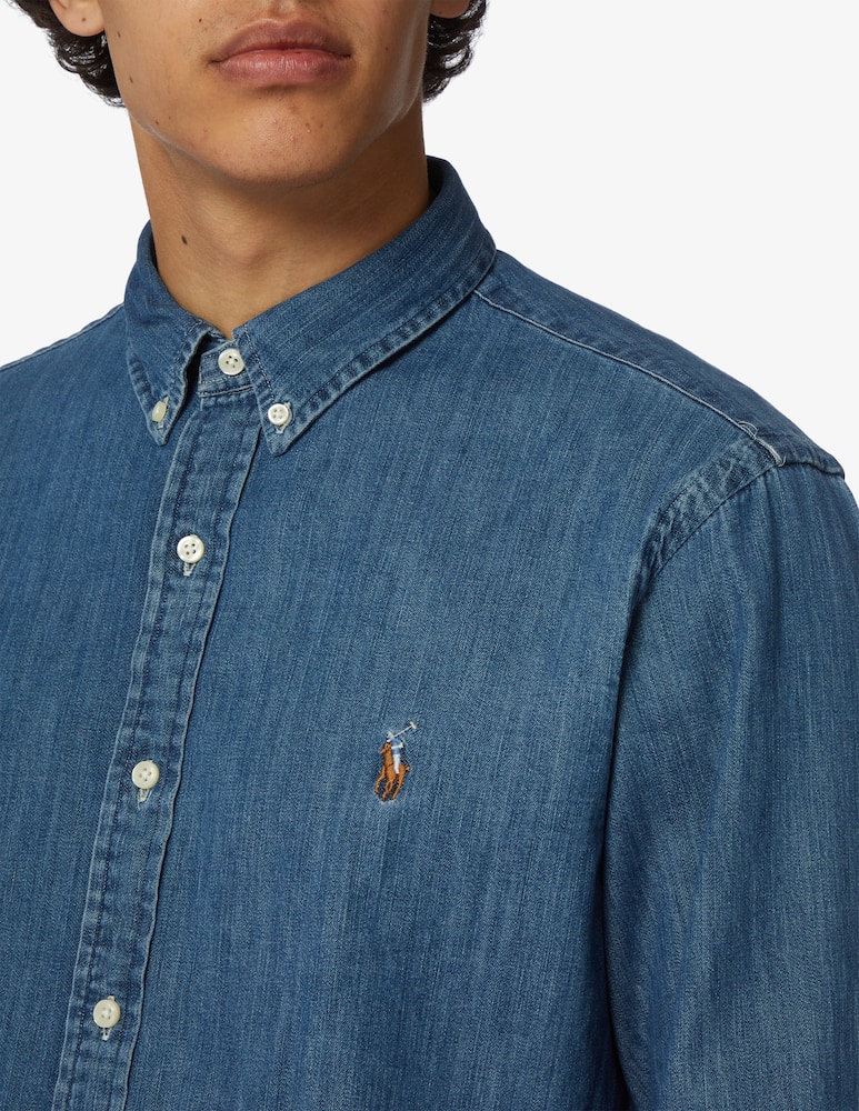 rinascente Polo Ralph Lauren Camicia manica lunga slim denim 