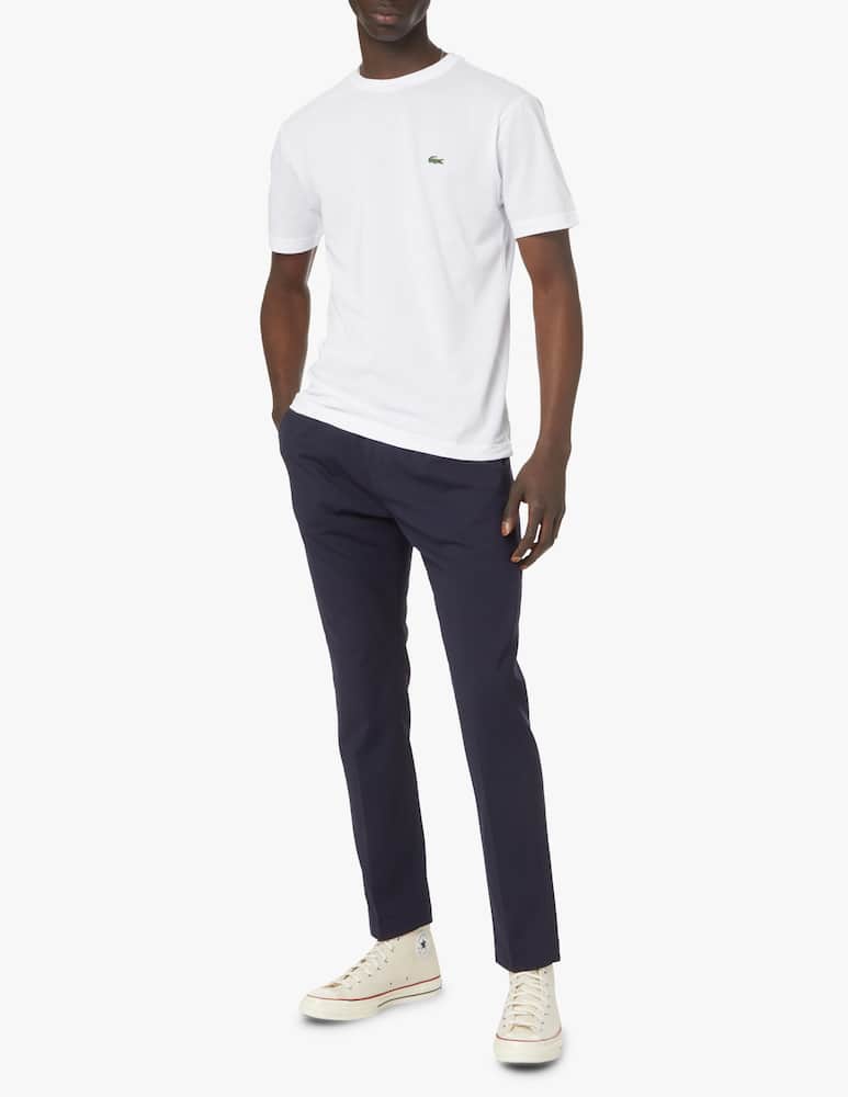 rinascente Lacoste Maglietta girocollo piquet waffle sport - bianco