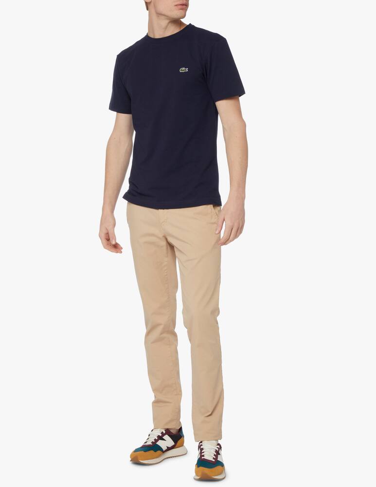 rinascente Lacoste Maglietta girocollo piquet waffle sport - blu