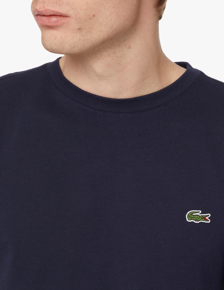 rinascente Lacoste Maglietta girocollo piquet waffle sport - blu