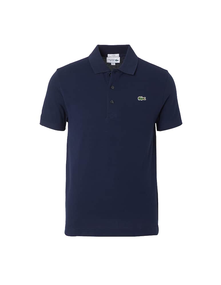 rinascente Lacoste Polo manica corta piquet light wafer - blu