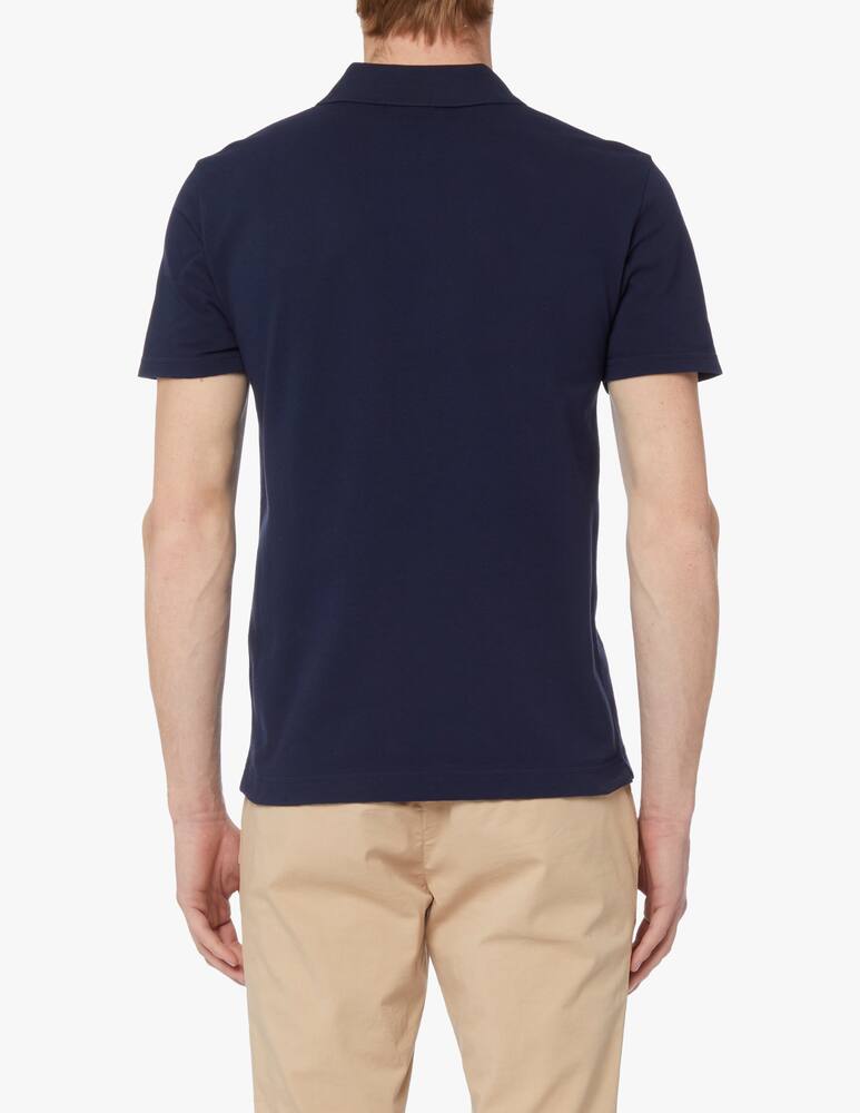 rinascente Lacoste Polo manica corta piquet light wafer - blu