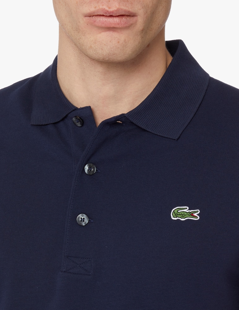 rinascente Lacoste Polo manica corta piquet light wafer - blu