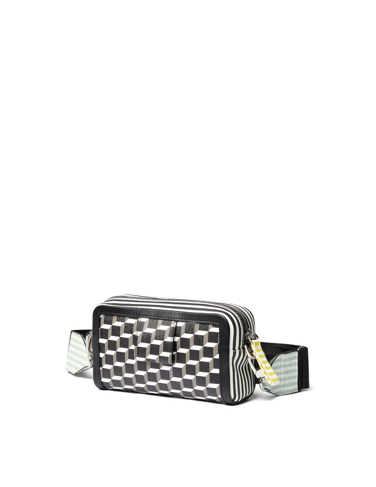 rinascente Pierre Hardy Cube box in tela spalmata stampata