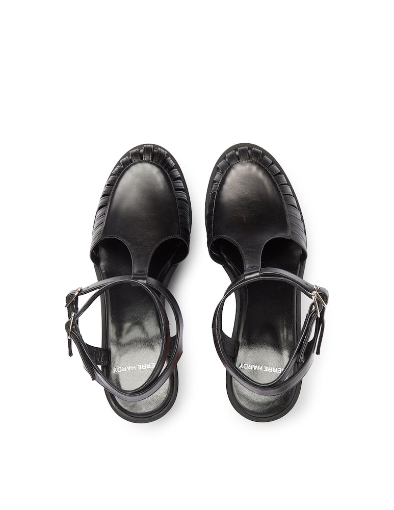 rinascente Pierre Hardy Rainbow wedges sandals - black