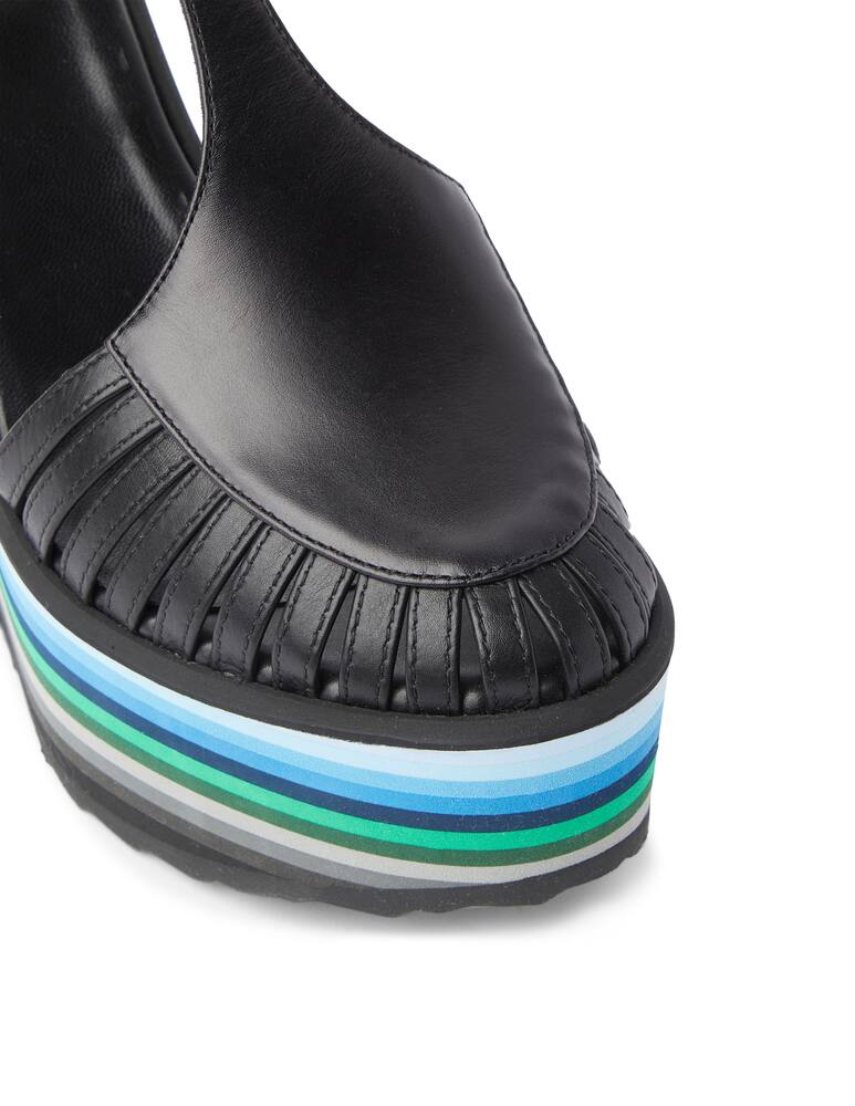 rinascente Pierre Hardy Rainbow wedges sandals - black
