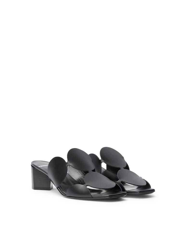 rinascente Pierre Hardy Bulles leather heeled mules - black
