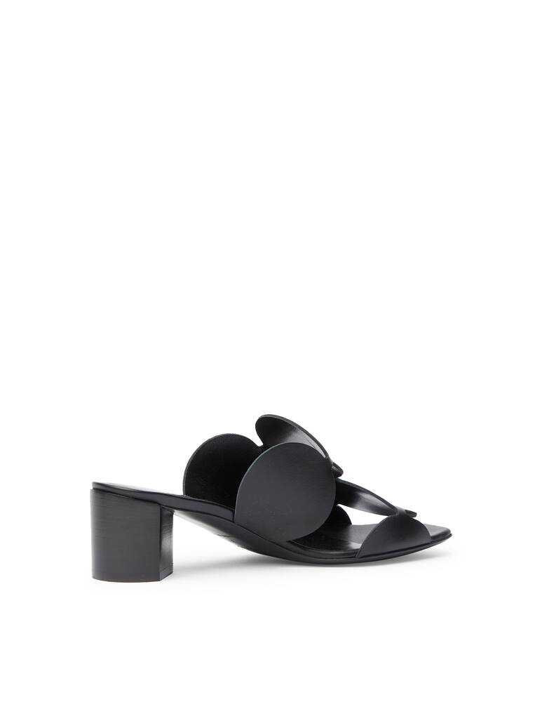 rinascente Pierre Hardy Bulles leather heeled mules - black