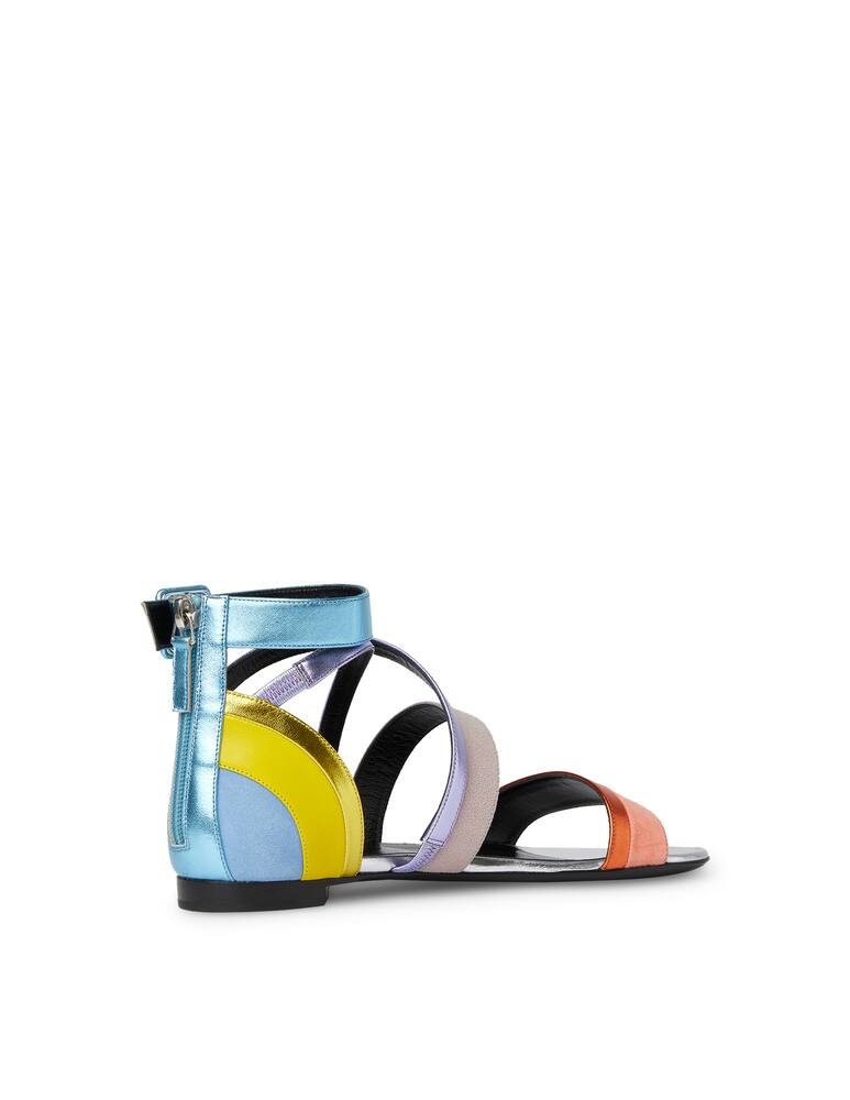 rinascente Pierre Hardy Alpha suede fta sandals - silver