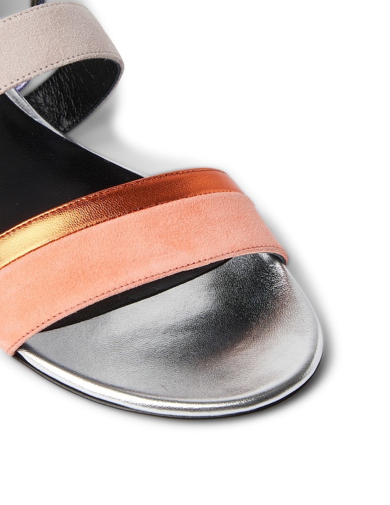 rinascente Pierre Hardy Alpha suede fta sandals - silver