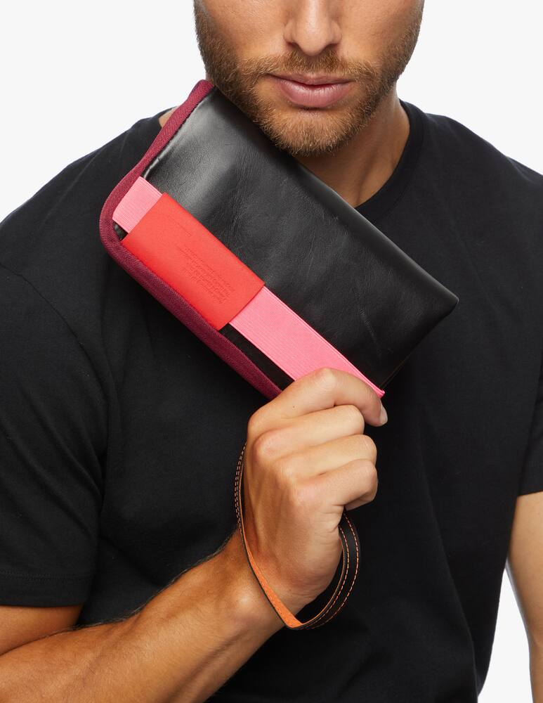 rinascente Côte&Ciel Wallet grande in pelle - nero