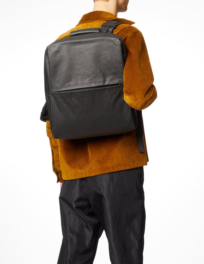 rinascente Côte&Ciel Zaino rhine in cotone - nero