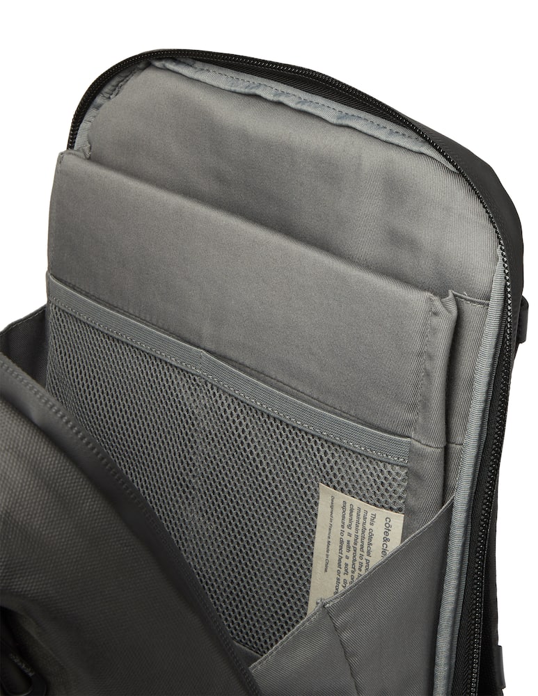 rinascente Côte&Ciel Zaino rhine in cotone - nero