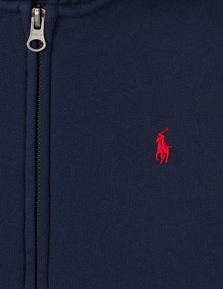 Polo Ralph Lauren Maglia con cappuccio e full zip - blu - immagine 3 Polo Ralph Lauren Maglia con cappuccio e full zip - blu - immagine 3