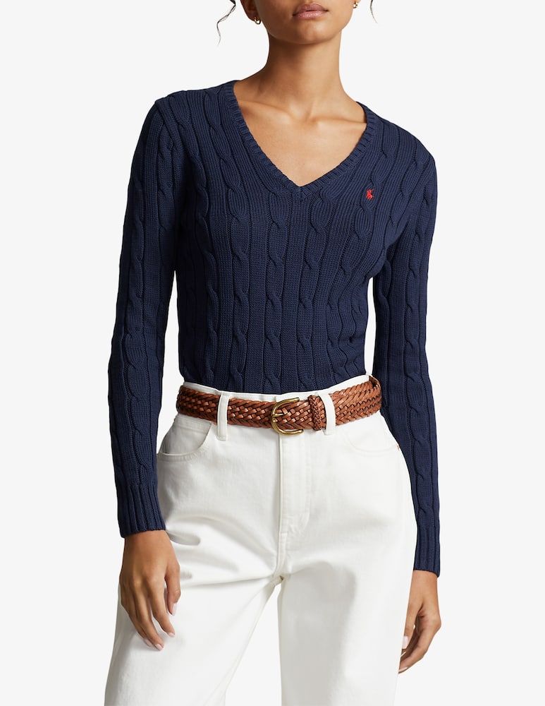 Polo Ralph Lauren Maglione julianna scollo a v in cotone - immagine 1 Polo Ralph Lauren Maglione julianna scollo a v in cotone - immagine 1