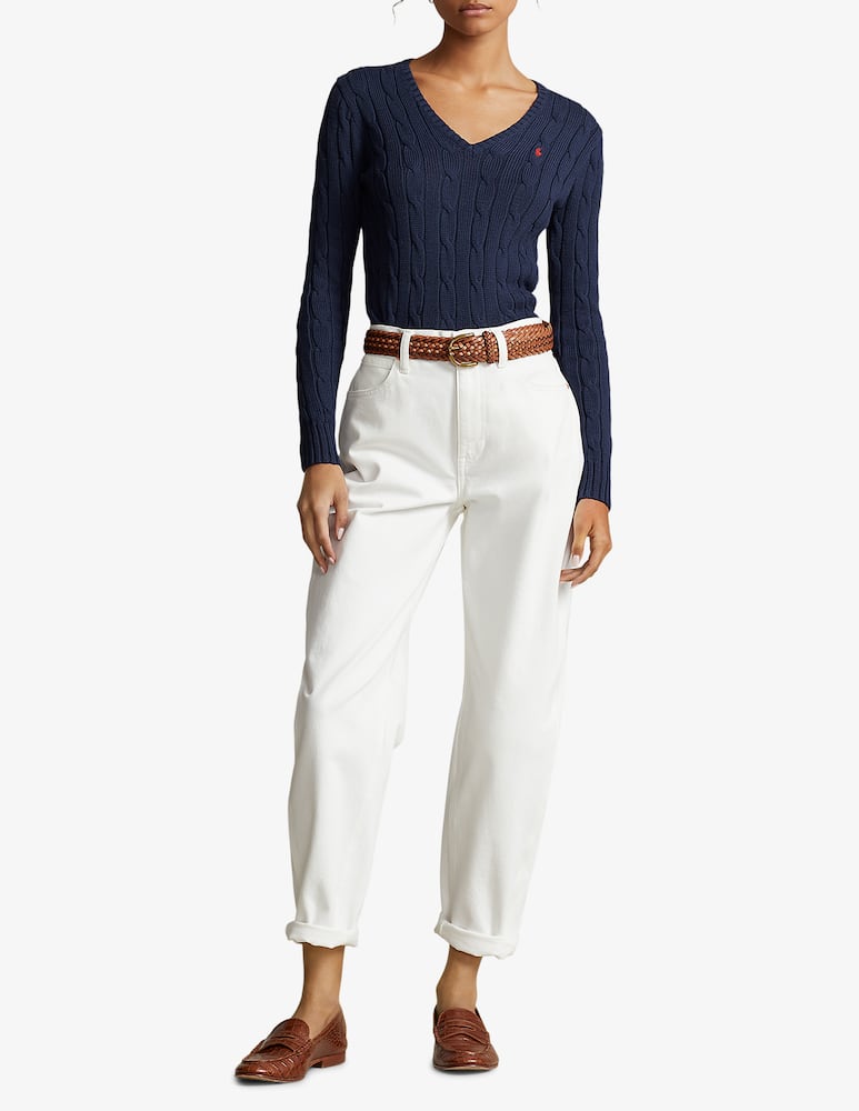 Polo Ralph Lauren Maglione julianna scollo a v in cotone - immagine 2 Polo Ralph Lauren Maglione julianna scollo a v in cotone - immagine 2