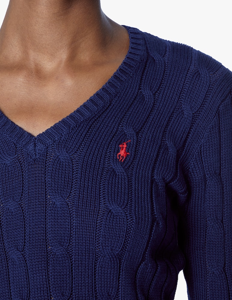 Polo Ralph Lauren Maglione julianna scollo a v in cotone - immagine 4 Polo Ralph Lauren Maglione julianna scollo a v in cotone - immagine 4