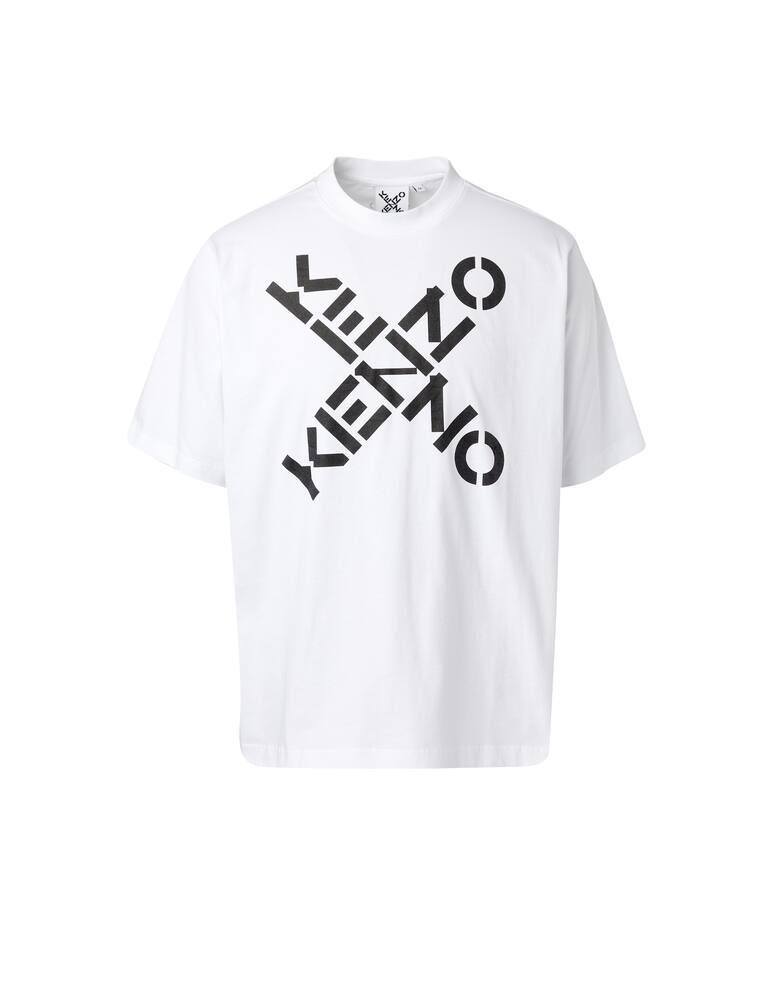 rinascente Kenzo Maglietta girocollo sport over fit - bianco