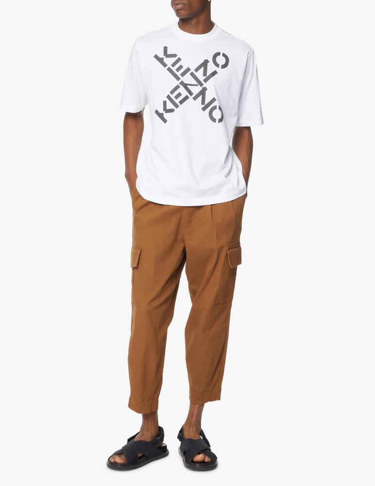 rinascente Kenzo Maglietta girocollo sport over fit - bianco