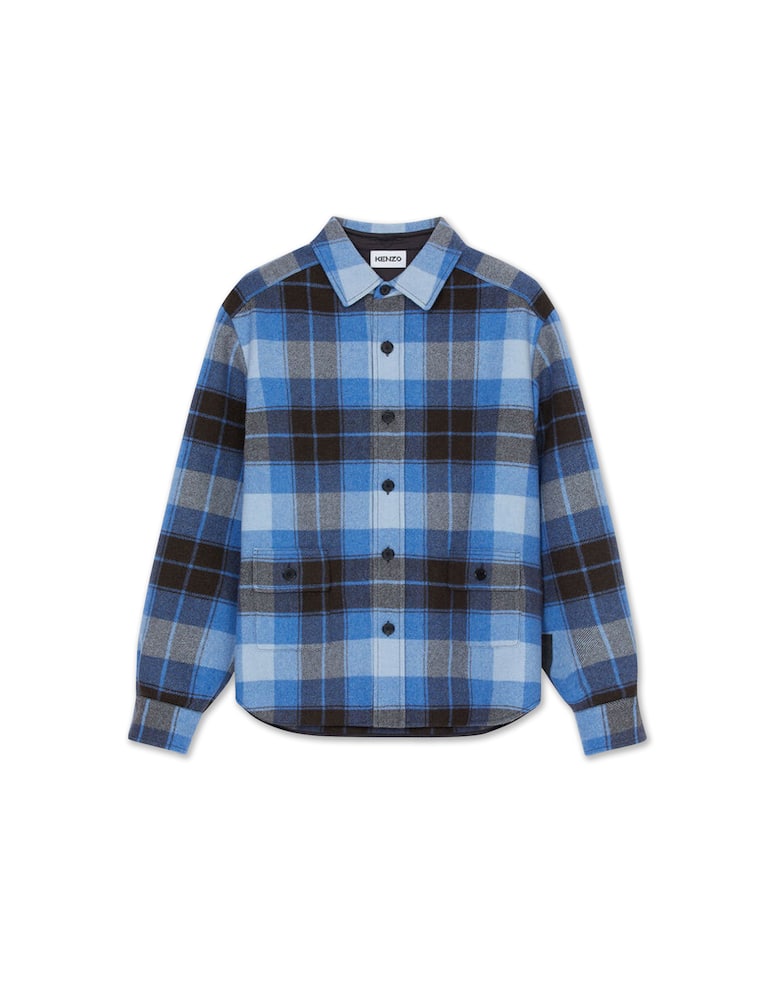 rinascente Kenzo Camicia oversize in lana a quadri