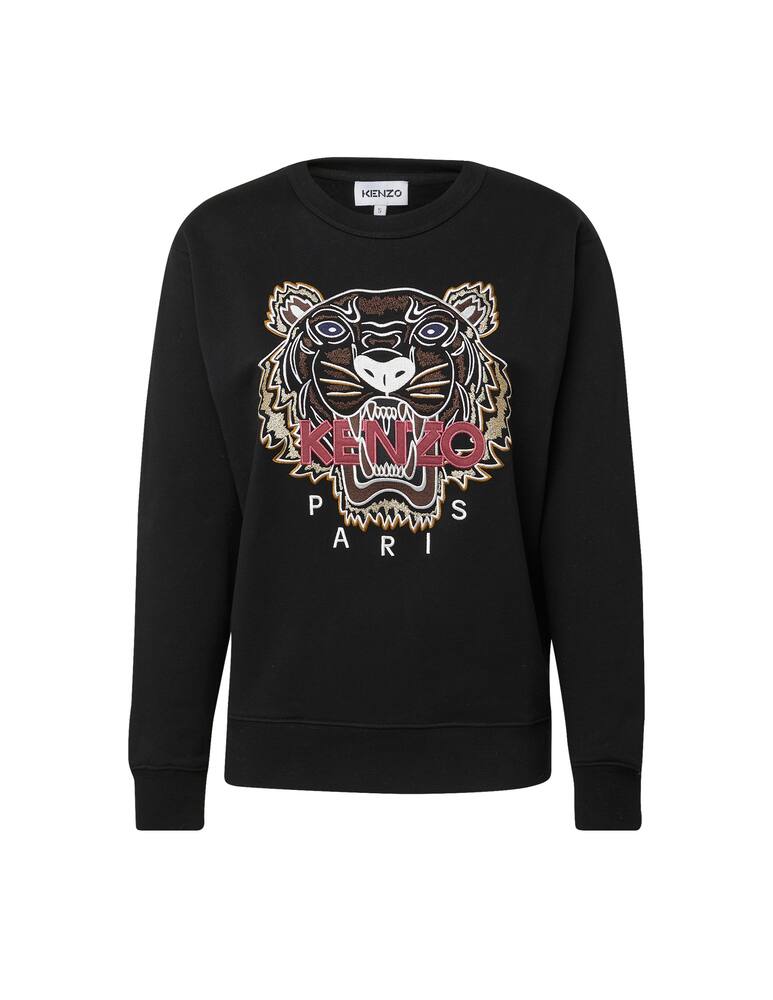 rinascente Kenzo Felpa girocollo in cotone Tiger - nero