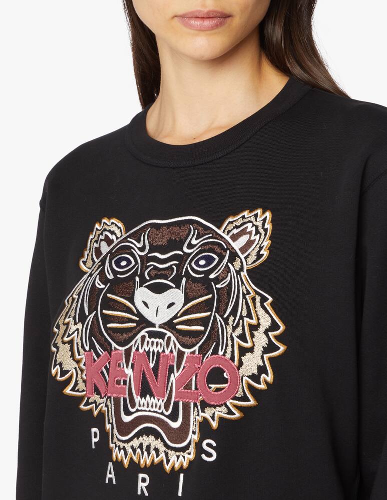 rinascente Kenzo Felpa girocollo in cotone Tiger - nero