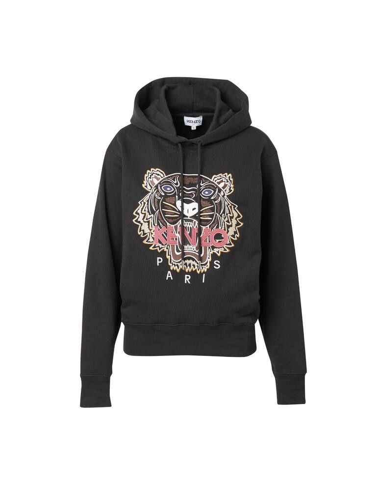 Kenzo Cotton hoodie Tiger - black - picture 5