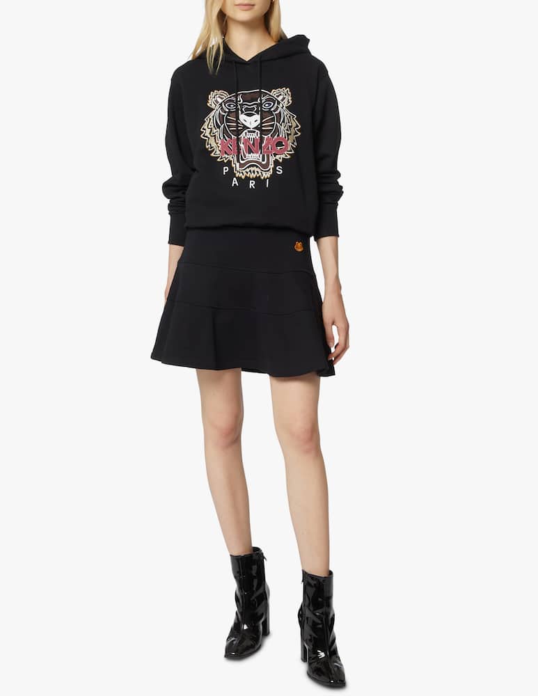 Kenzo Cotton hoodie Tiger - black - picture 2