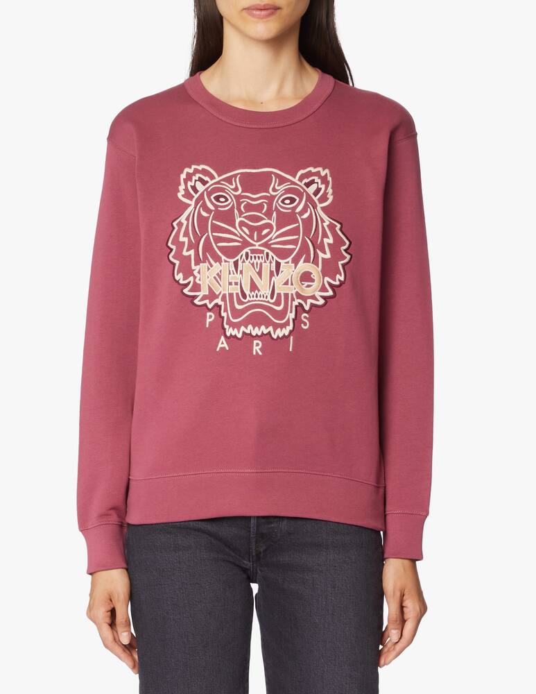 rinascente Kenzo Felpa girocollo in cotone Tiger - viola