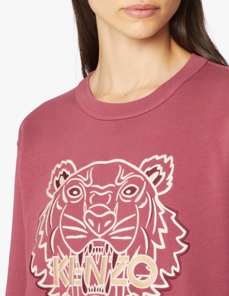 rinascente Kenzo Felpa girocollo in cotone Tiger - viola