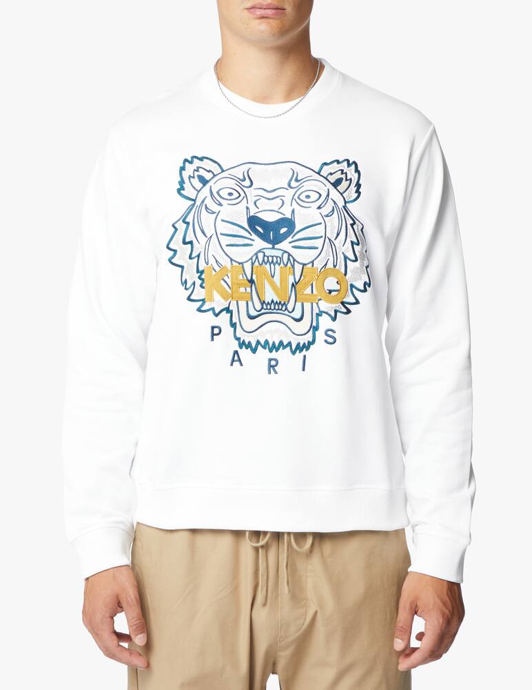 rinascente Kenzo Felpa girocollo tiger icon - bianco