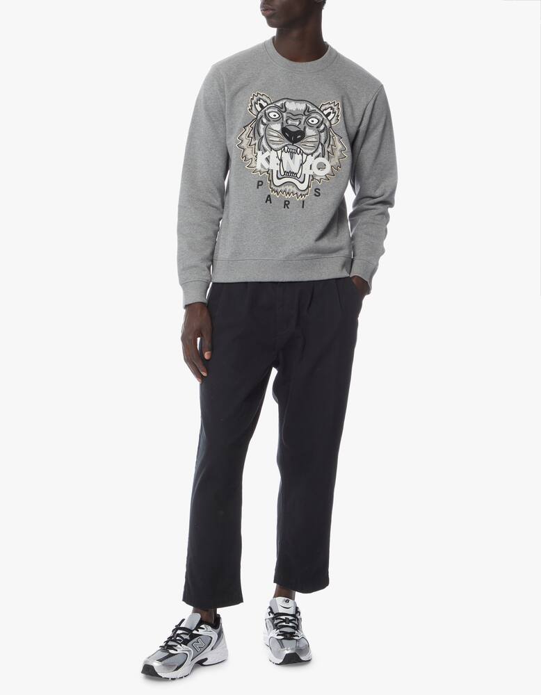 rinascente Kenzo Felpa girocollo tiger icon - grigio