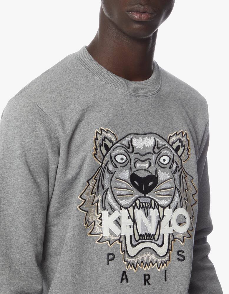 rinascente Kenzo Felpa girocollo tiger icon - grigio