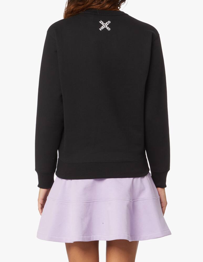 rinascente Kenzo Cotton crewneck sweatshirt with logo - black
