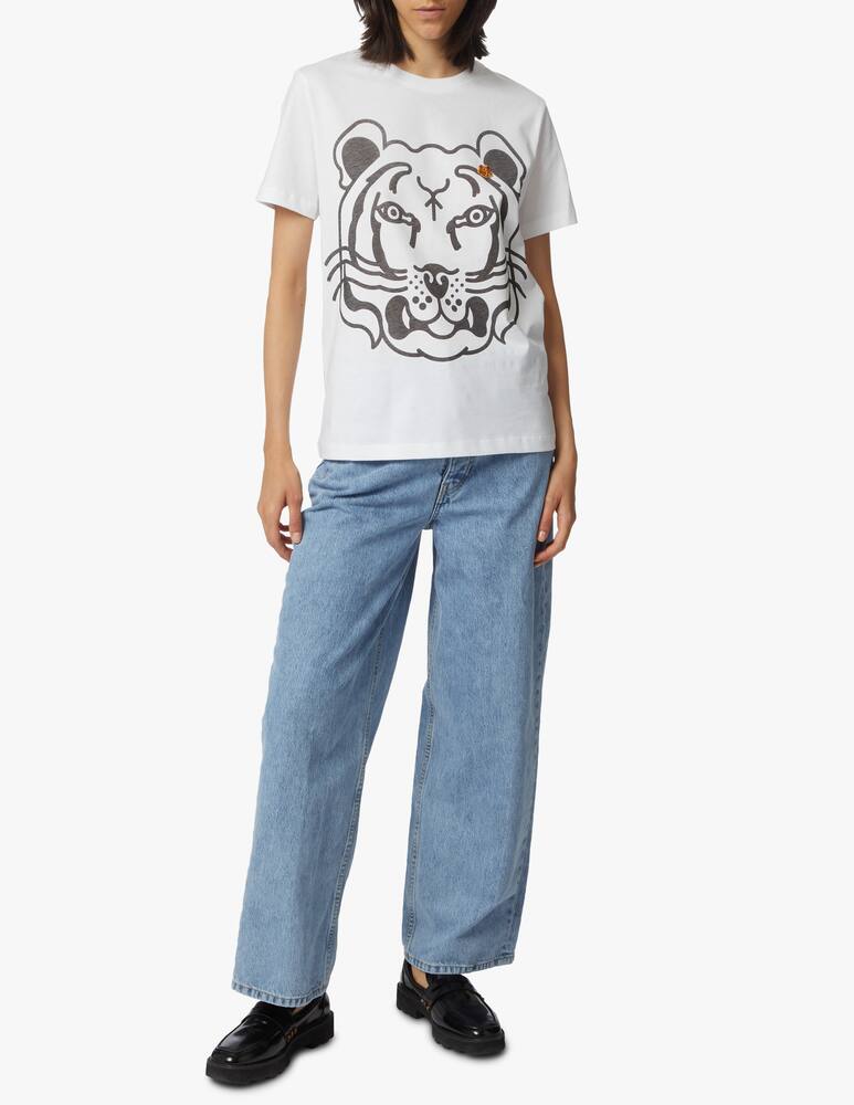 Kenzo T-shirt in cotone Tiger - bianco - immagine 2 Kenzo T-shirt in cotone Tiger - bianco - immagine 2