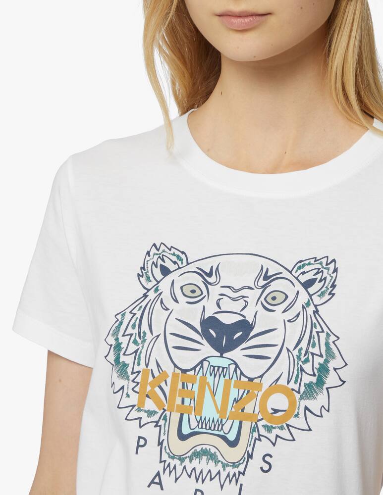 Kenzo T-shirt in cotone Tiger - bianco - immagine 4 Kenzo T-shirt in cotone Tiger - bianco - immagine 4