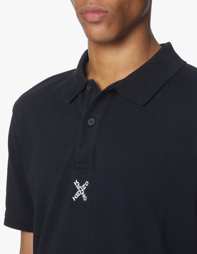 rinascente Kenzo Polo kenzo sport logo back - black