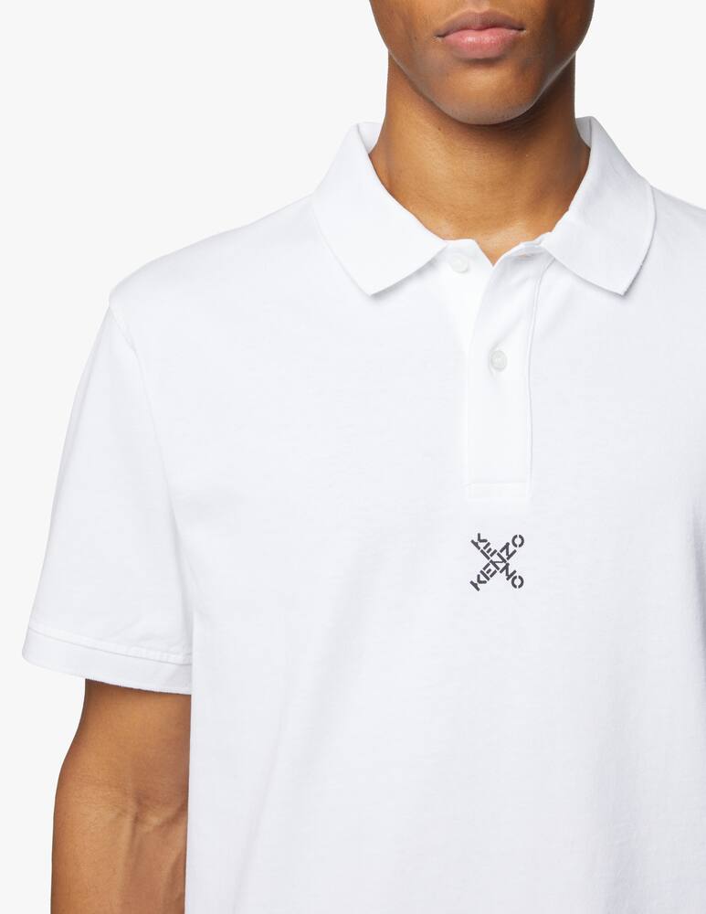 rinascente Kenzo Polo kenzo sport logo back - bianco