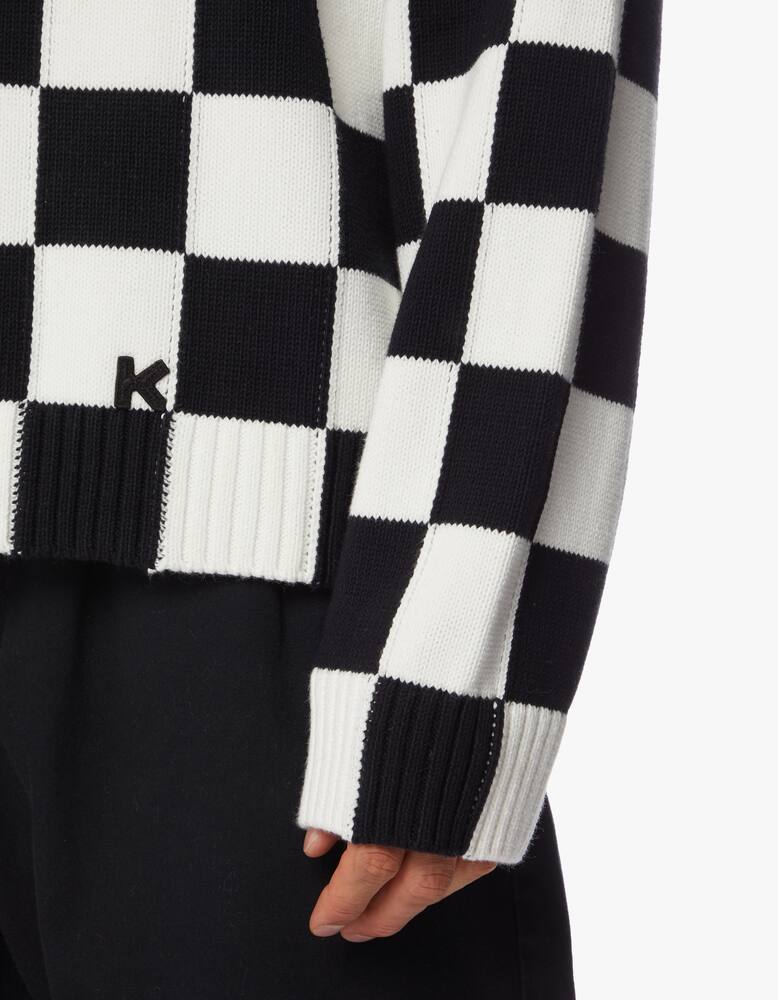 rinascente Kenzo Maglione girocollo check intarsio