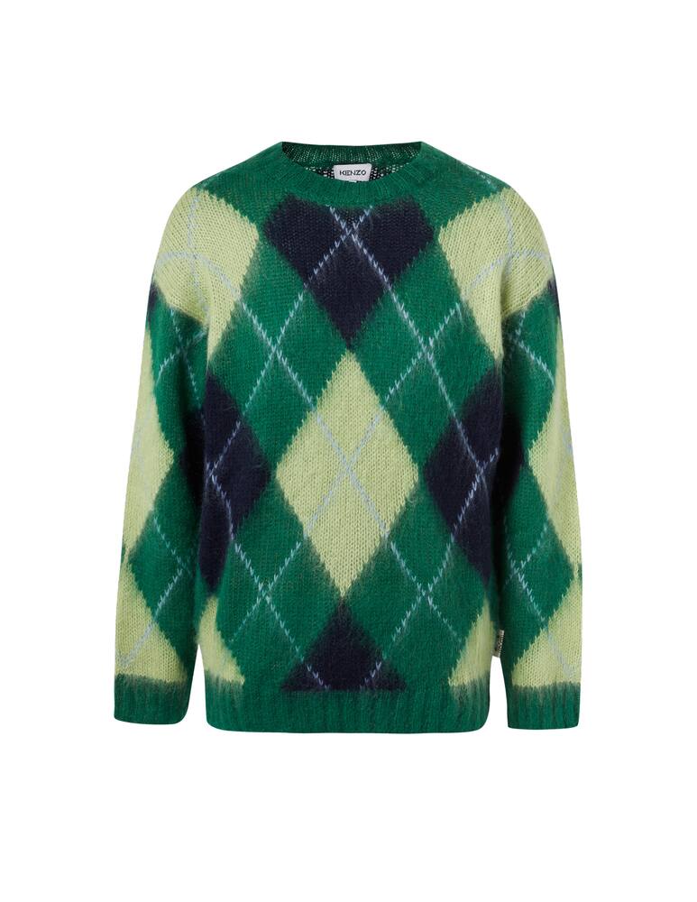 rinascente Kenzo Argyle mohair sweater